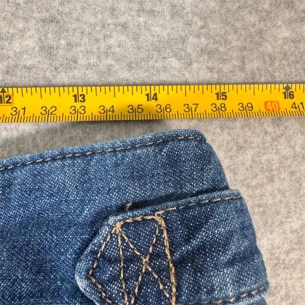 Lauren Ralph Lauren Black Label Women's Size 8 Wide Leg High Waist Cropped Jeans
